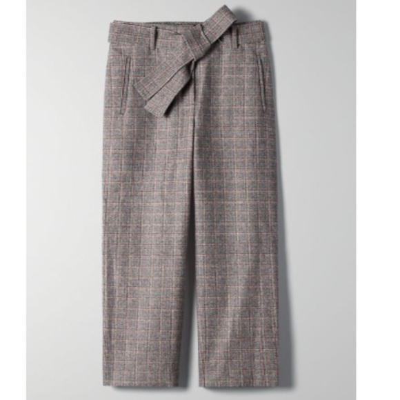 Aritzia - Wilfred tie front wool pant Size 4 - Picture 1 of 9